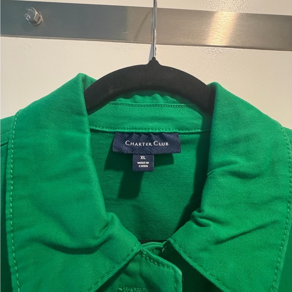 Charter Club Emerald Green Jean Jacket.

#28 - Picture 4 of 6